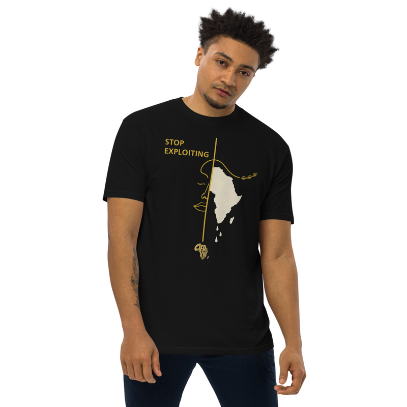 Stop Exploiting Gld premium heavyweight tee