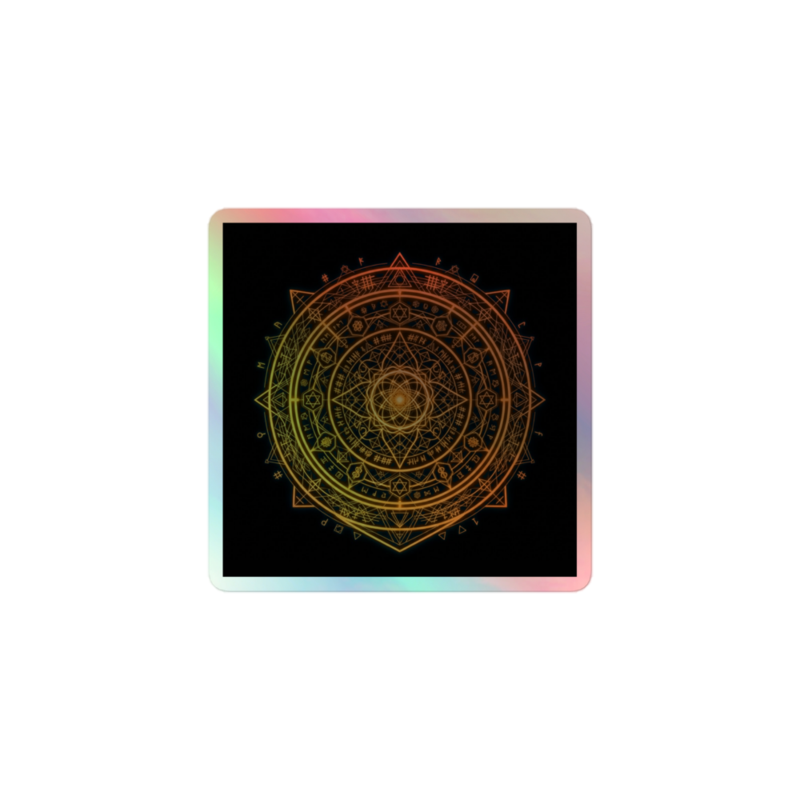 Uncle Benny ® Quantum Encryption IBM Quantum Computer Sticker Neon Orange EST. 2020