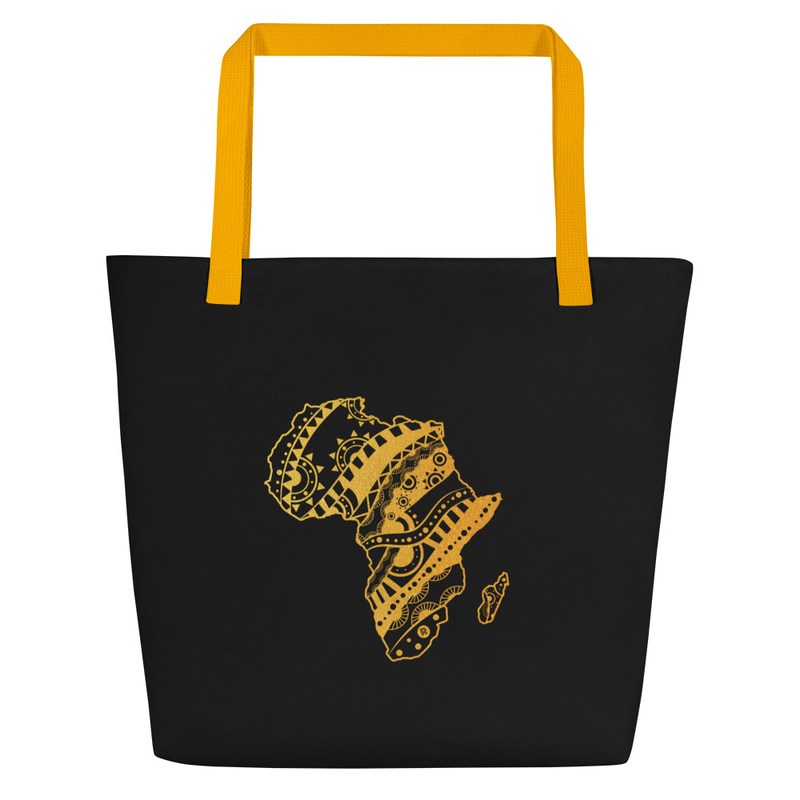 Golden Africa Beach Bag