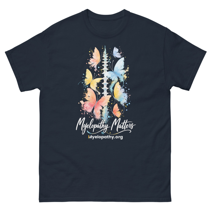 Butterfly Spine Unisex T – S, Navy