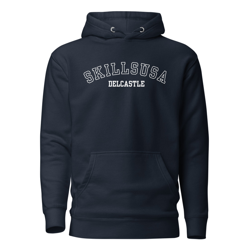 Hoodie - SkillsUSA Delcastle – S, Navy Blazer