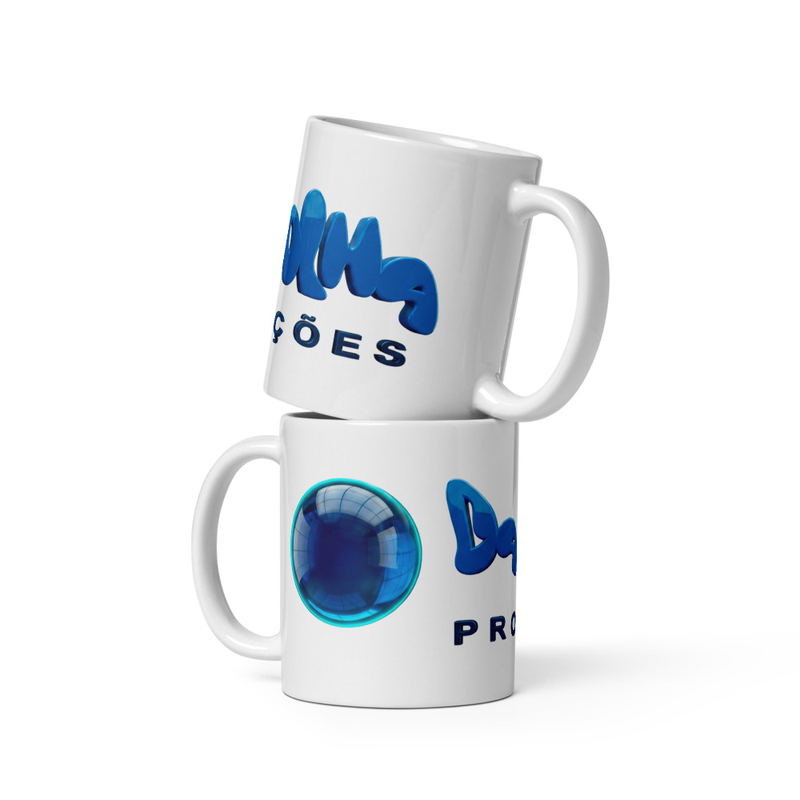Da Bolha White glossy mug