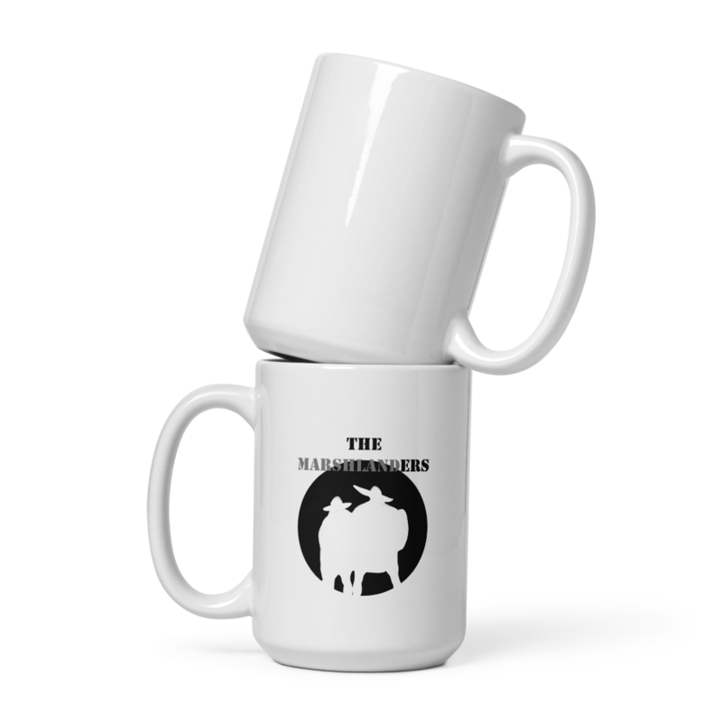 White glossy mug