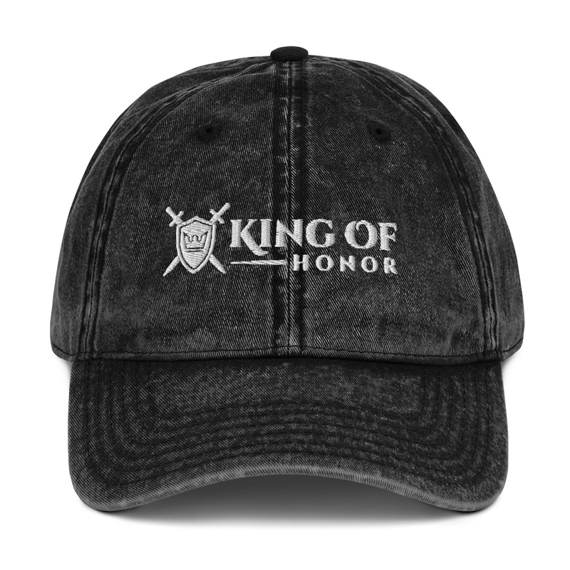 King of Honor Vintage Cotton Twill Cap