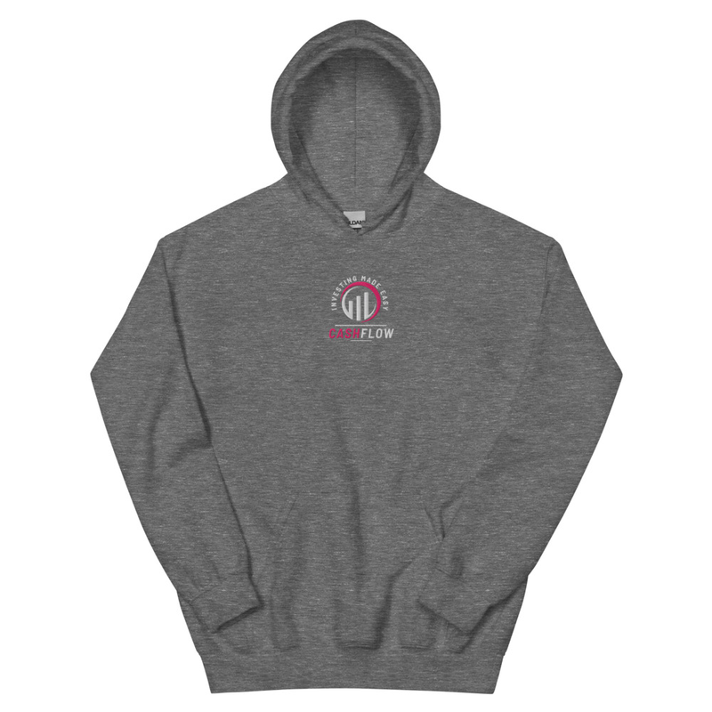 Cashflow Investing Inc Embroidered Hoodie v.3 – XL, Graphite Heather