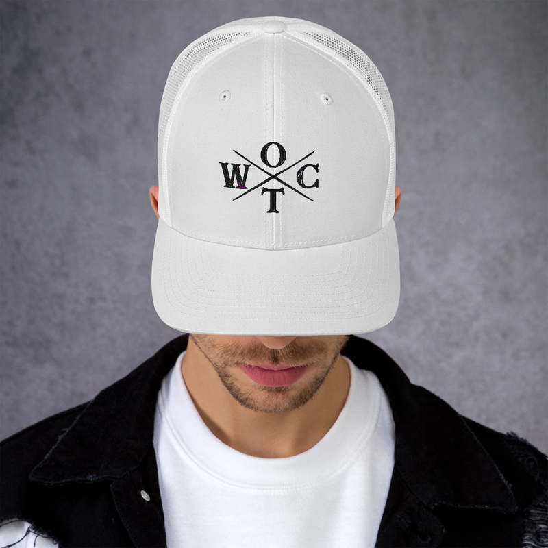 OTWC - Trucker Cap - Black Text – One size, White