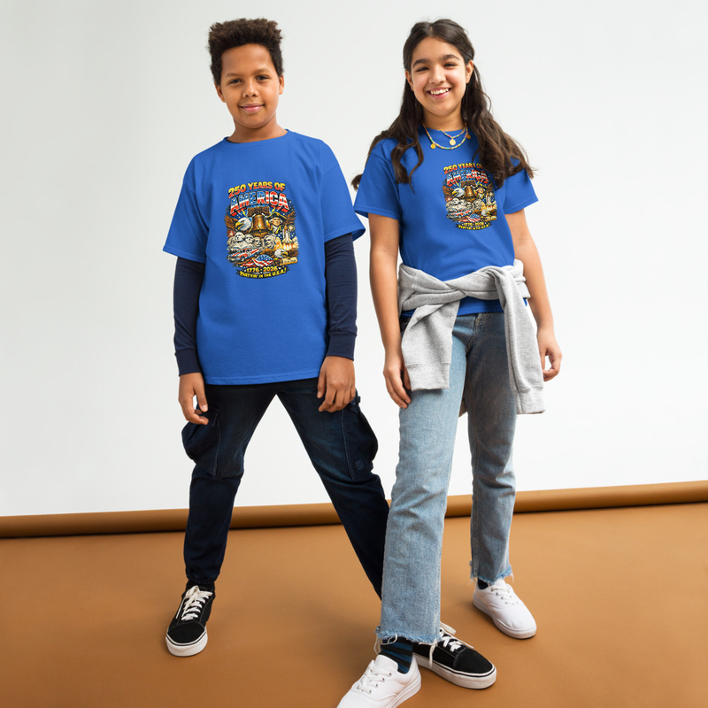 250 Years of Fun Youth classic tee – XS, Royal