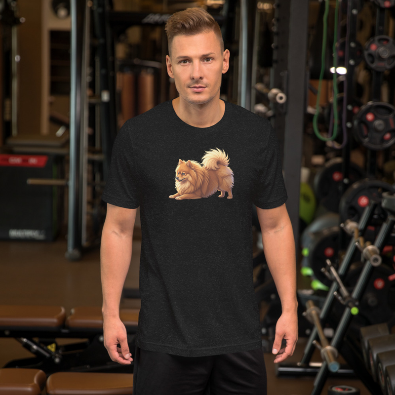 Downward Dog Pomeranian Unisex Tee