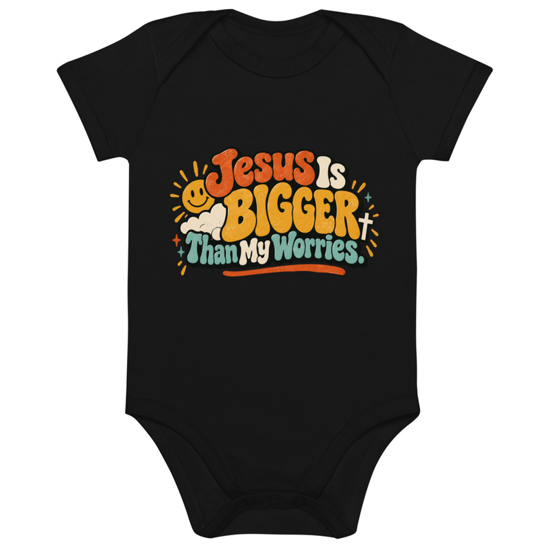Jesus Is Bigger Organic Baby Bodysuit