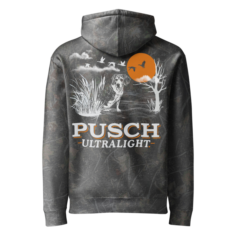 Pusch Ultra Hoodie – M, Darkwood Tree Camo