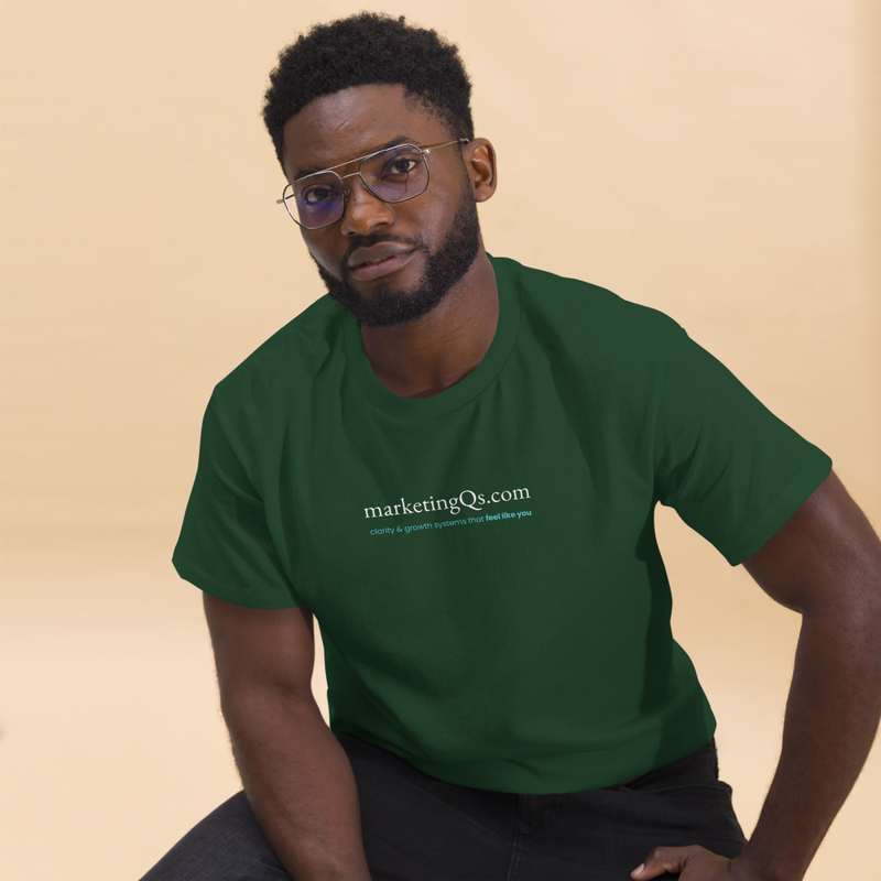 mQs Day One - Dark Promo T – S, Forest Green