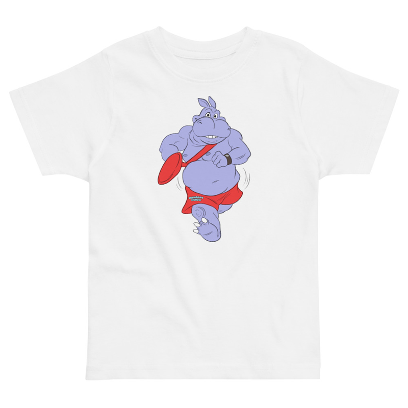Unhappy Hugo Lifeguard T-Shirt for Preschoolers – 2, White