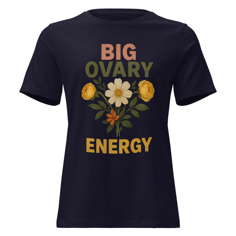 Big Ovary Energy v2 - Women’s t-shirt – M, Navy