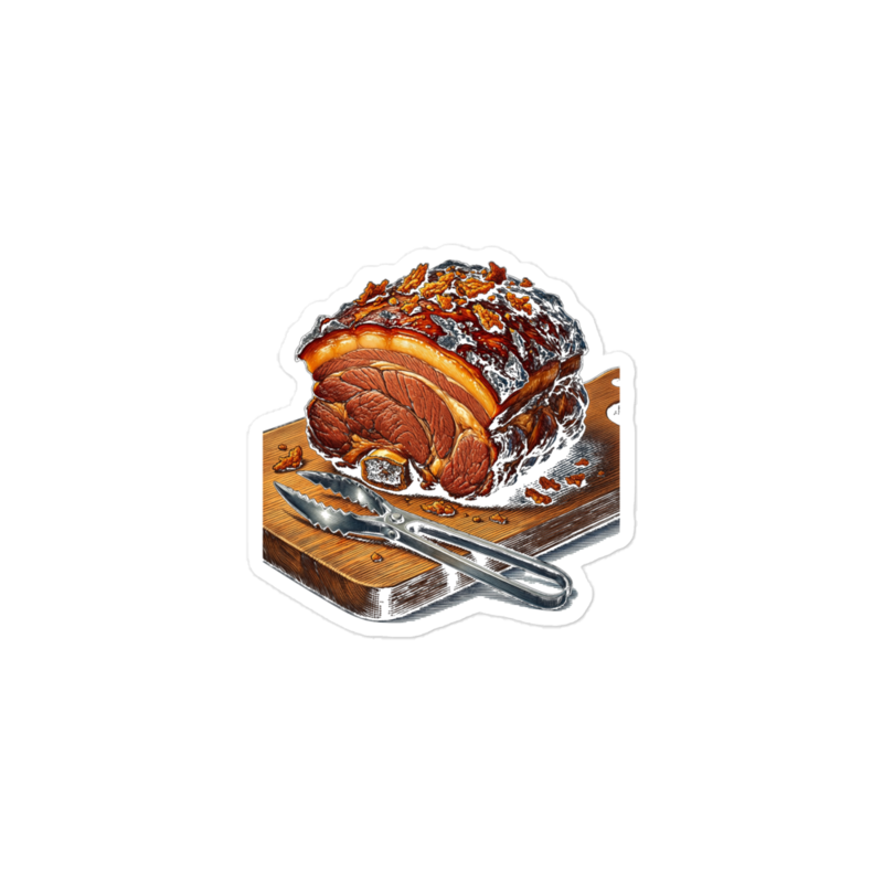 Pulled Pork Sticker mockup