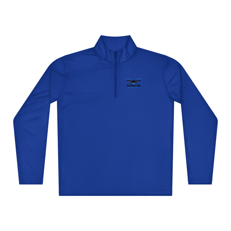 Lightweight quarter-zip pullover – XL, True Royal