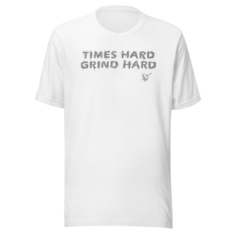 TIMES HARD GRIND HARD (1) – XS, Solid White Blend