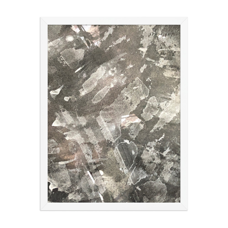 Perceptual Field 0261 – No Problem Whatsoever – Framed Print – 18″×24″, White