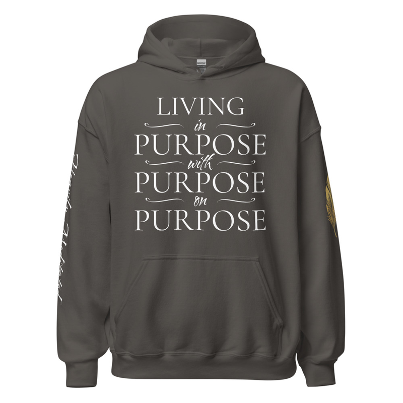 Soft Hoody - in with on Purpose – S, Charcoal