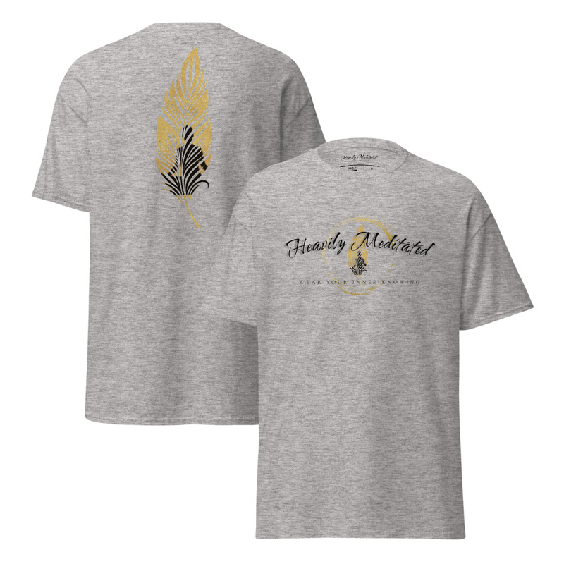 Unisex Soft Tee - Heavily Meditated™️ Reflections – S, Sport Grey