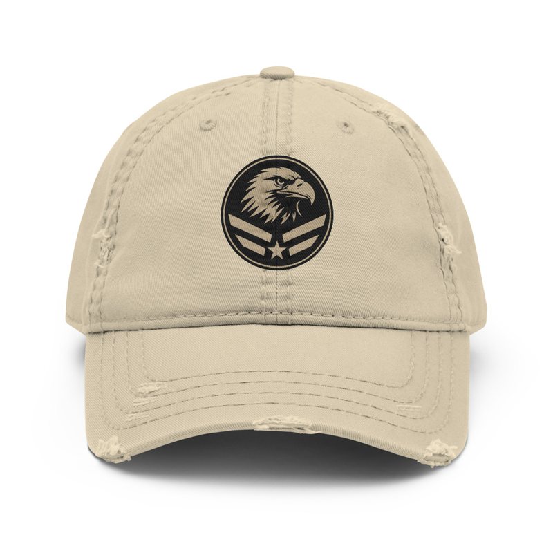 Eagle Logo Distressed Dad Hat