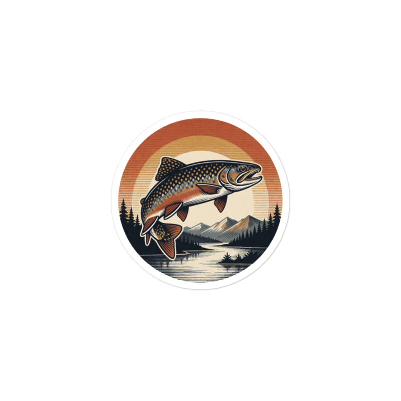 Wild & Native Sticker — Fly Fishing merch