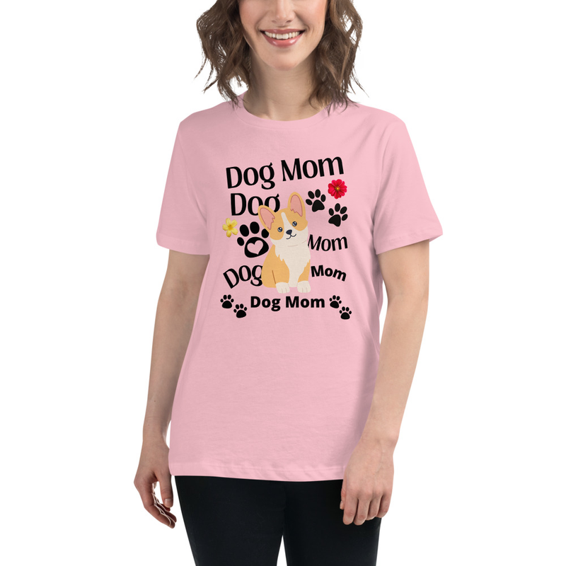 Women's Relaxed T-Shirt: Dog Mom