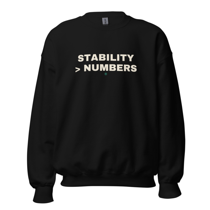 STABILITY > NUMBERS Crewneck mockup