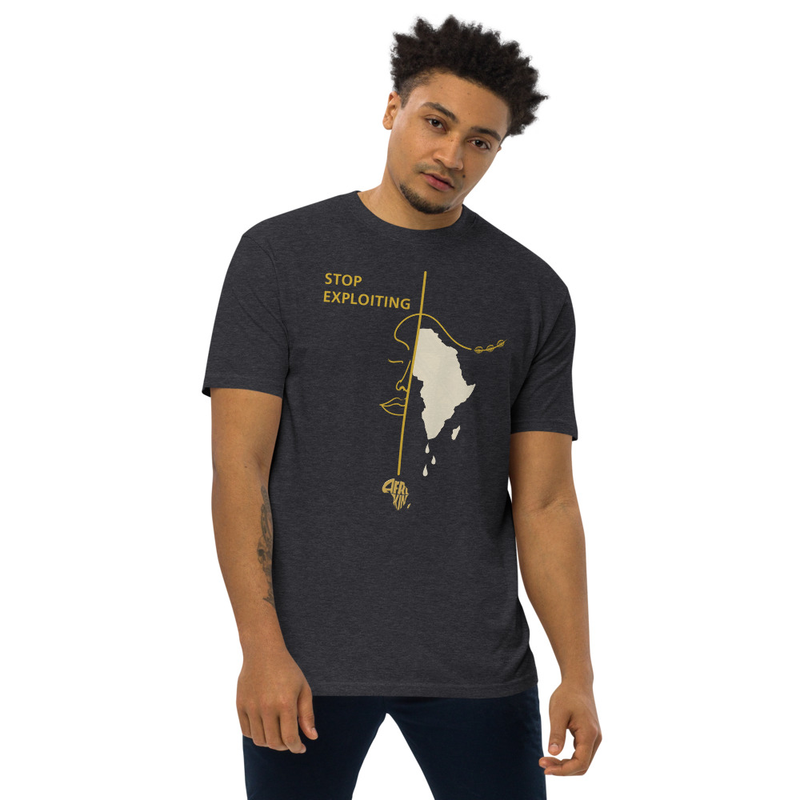Stop Exploiting Gld premium heavyweight tee