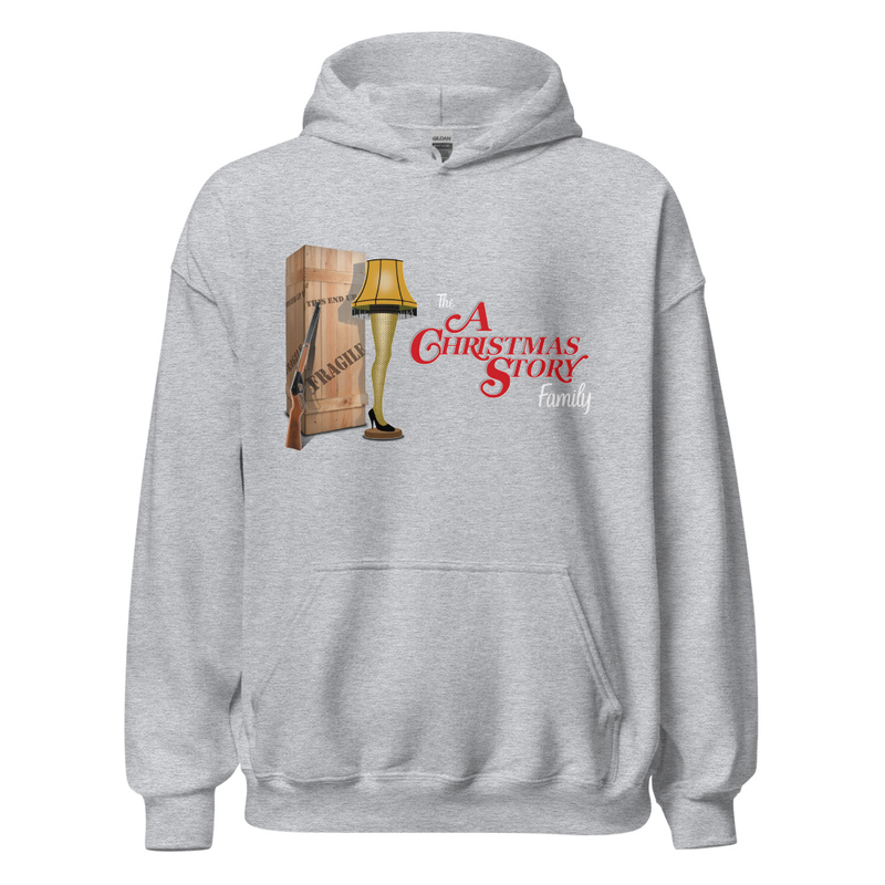 NEW "Fra-Gee-Lay Forever" Hoodie – A Tribute to the Most Iconic Christmas Story Family Award! – XL, Sport Grey