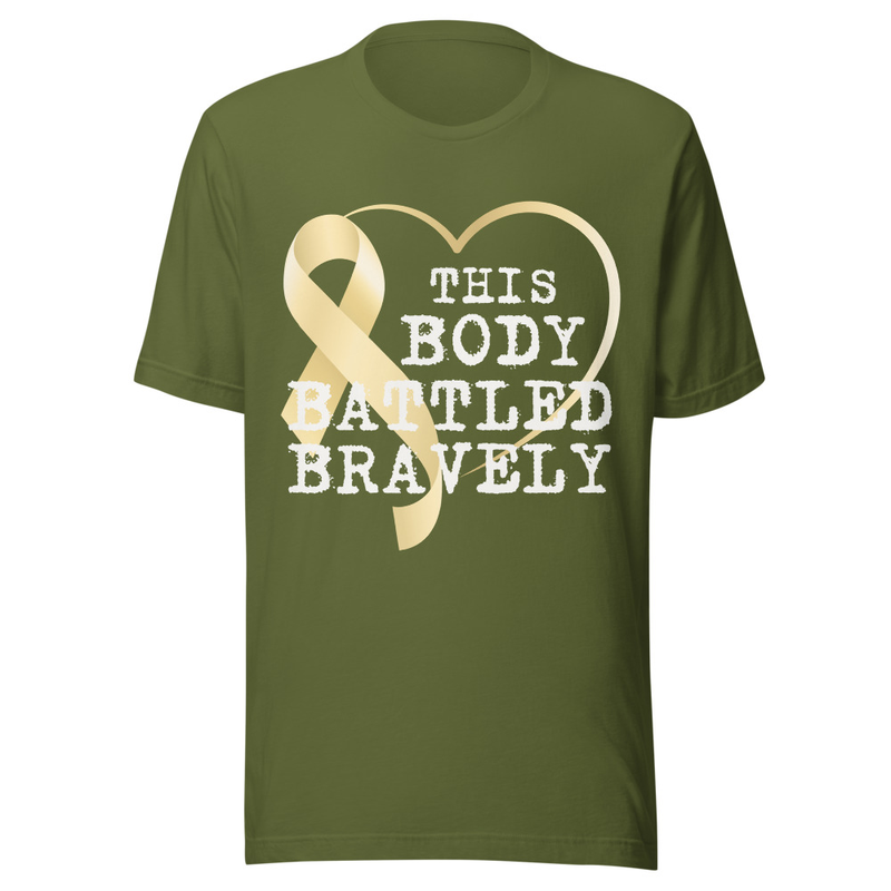 This Body Battled Bravely - Midnight Tone – S, Olive