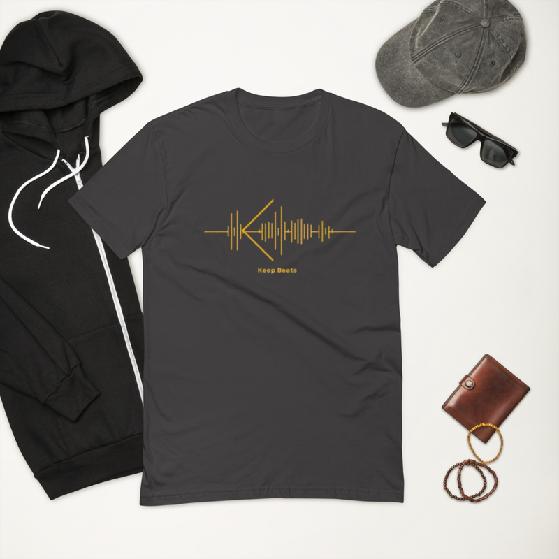 Keep Beats Gold Frequency Tee – XL, Graphite Black