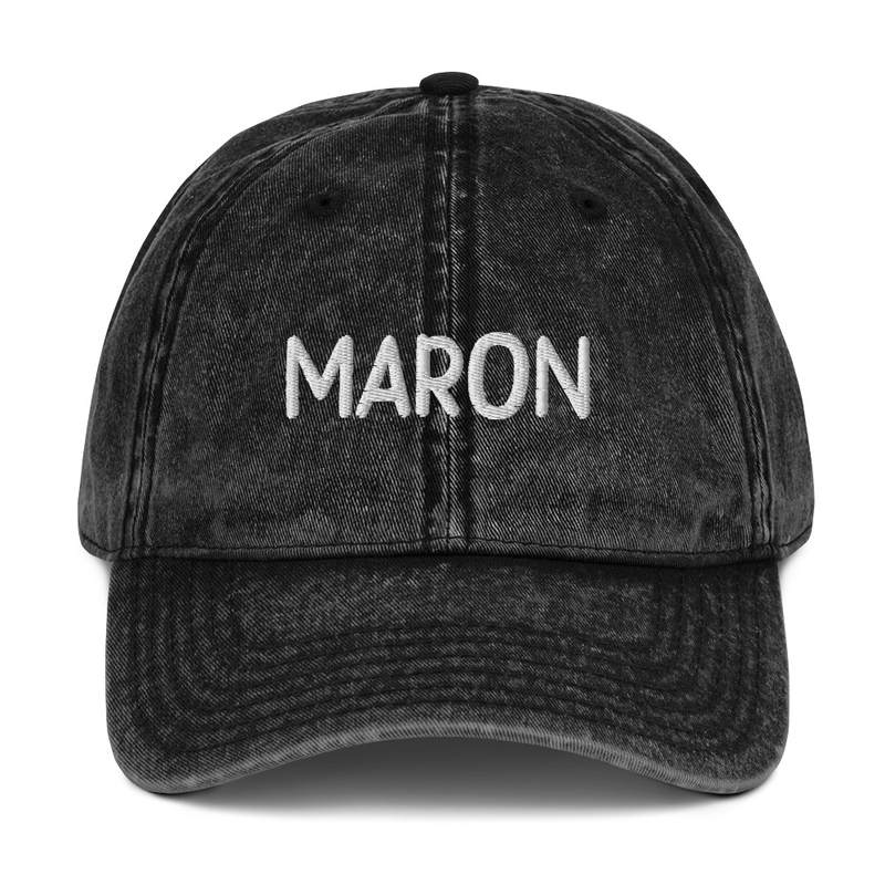 Italian Curse Word - Maron - Vintage Cotton Twill Cap - Dad hat - Funny Hat - Funny Gifts - Greatest Dad Hats - Funniest Dad Hats