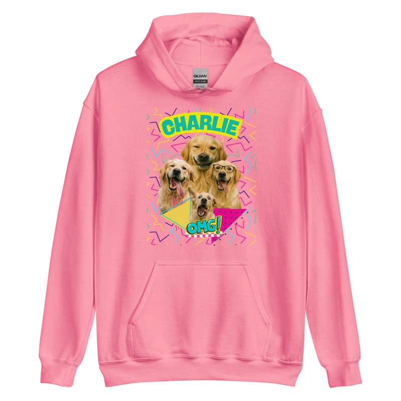 Retro Personalized Pet Party - Unisex Hoodie