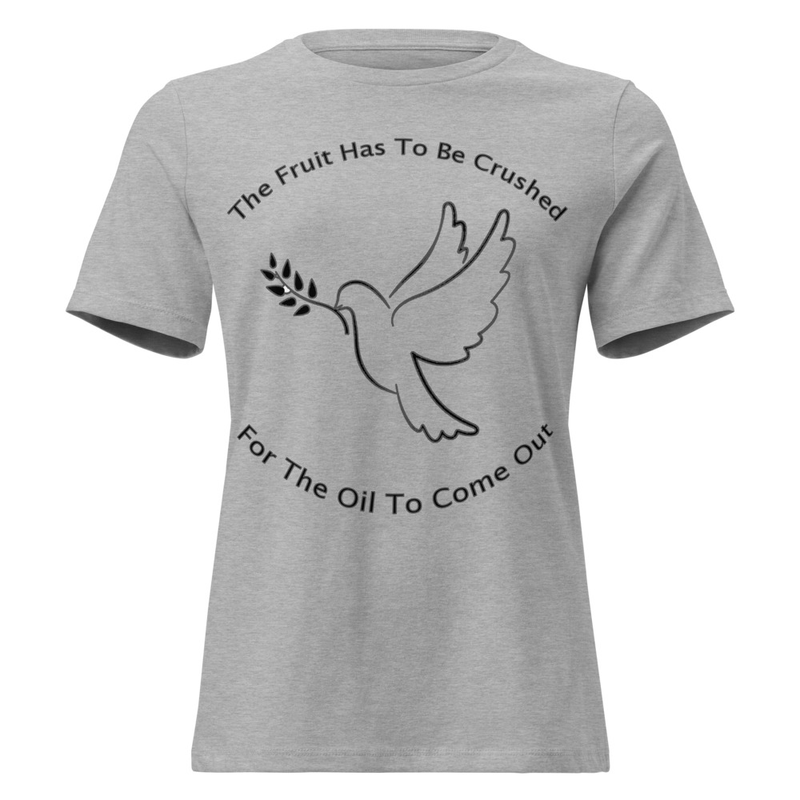 The Fruit has to be Crushed - Women's Relaxed T-Shirt – S, Athletic Heather