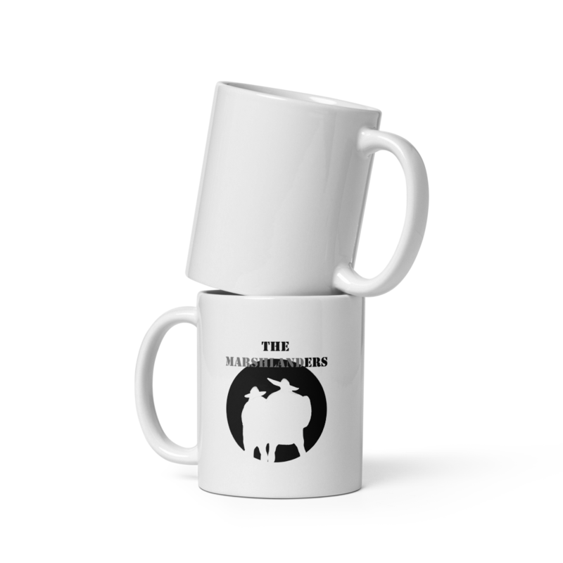White glossy mug