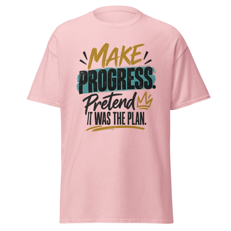 Make Progress - Unisex classic tee – XL, Light Pink