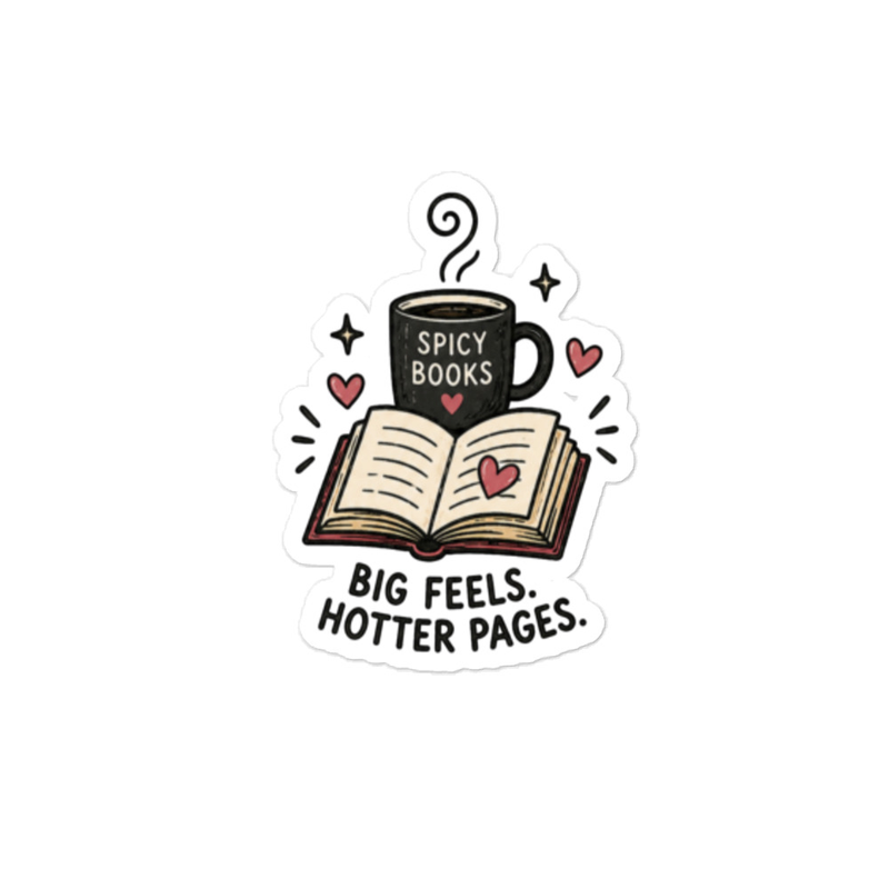 Spicy Books Kiss-cut vinyl decals – 4″×6″, Satin