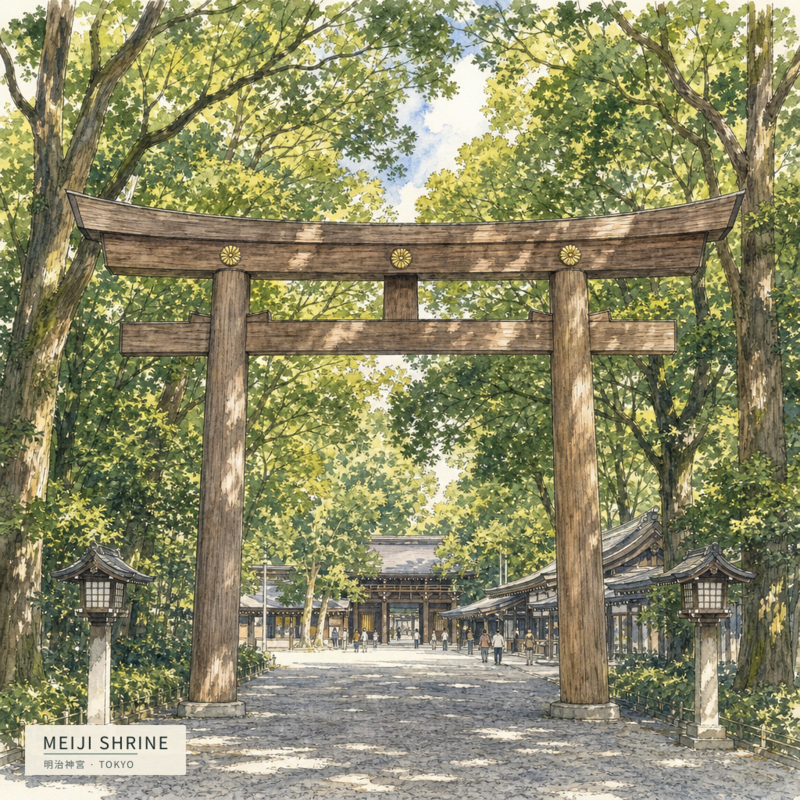Meiji Shrine(明治神宮)のアートワーク