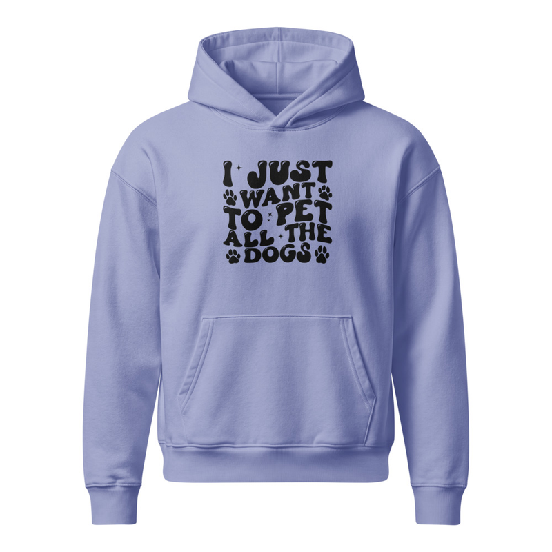 Women's Dog Lover Pet Unisex relaxed mid-weight hooded sweatshirt