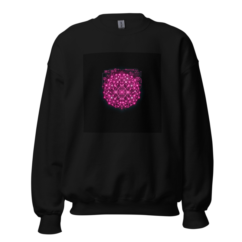 Uncle Benny ® Neural Link Sync IBM Quantum Computer Hoodie Neon Pink EST. 2020