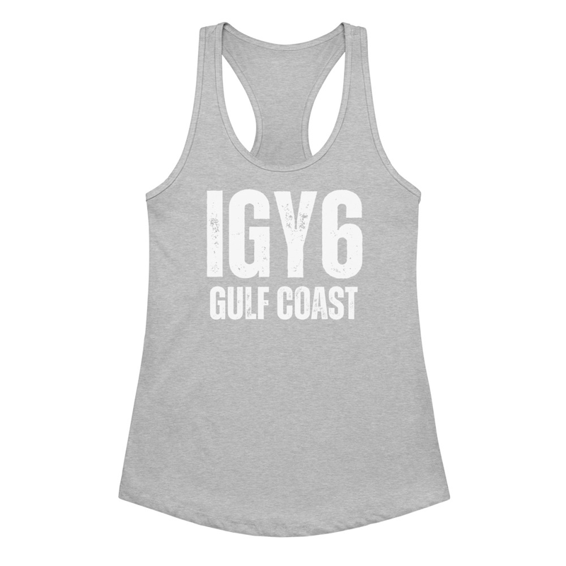 Women’s Racerback Tank – XL, Heather Gray