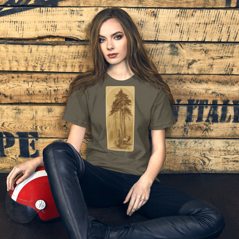 Forest and Elk Montana Tattoo Company Unisex t-shirt – XL, Army
