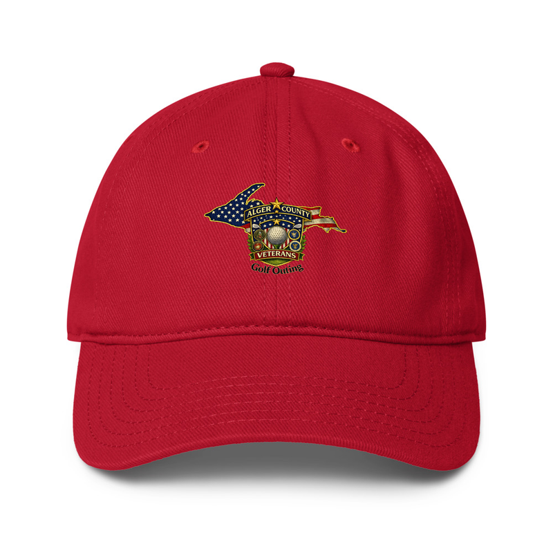Alger Country Veteran's Golf Outing Low-profile baseball cap – One size, Red