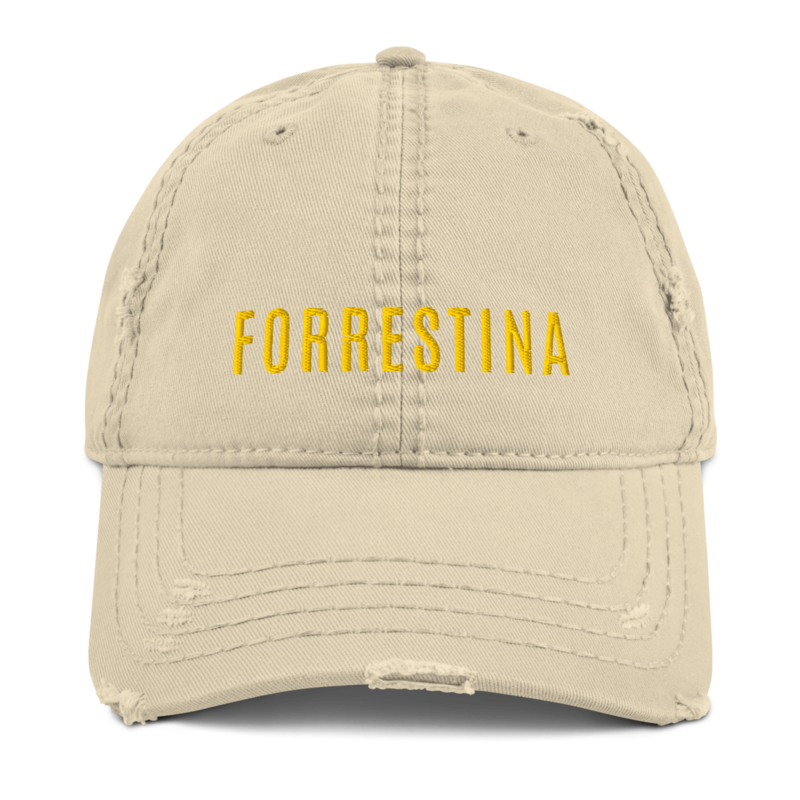 FORRESTINA | Distressed Dad Hat | Embroidered