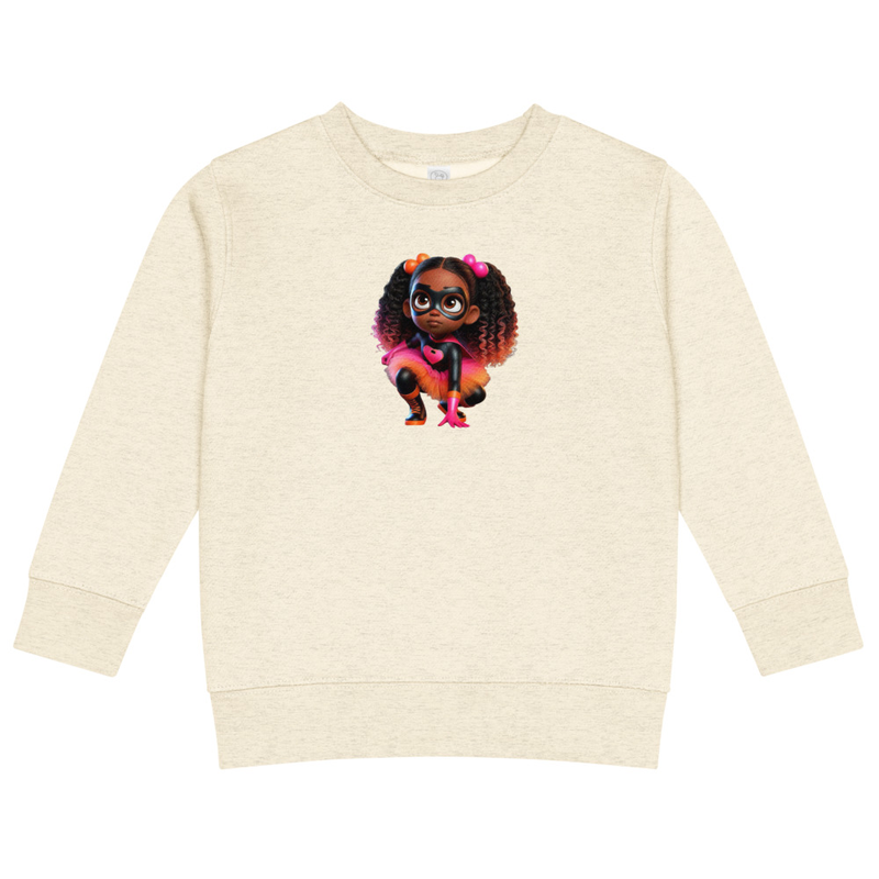 Mora Kids crew neck sweatshirt – 7, Natural Heather