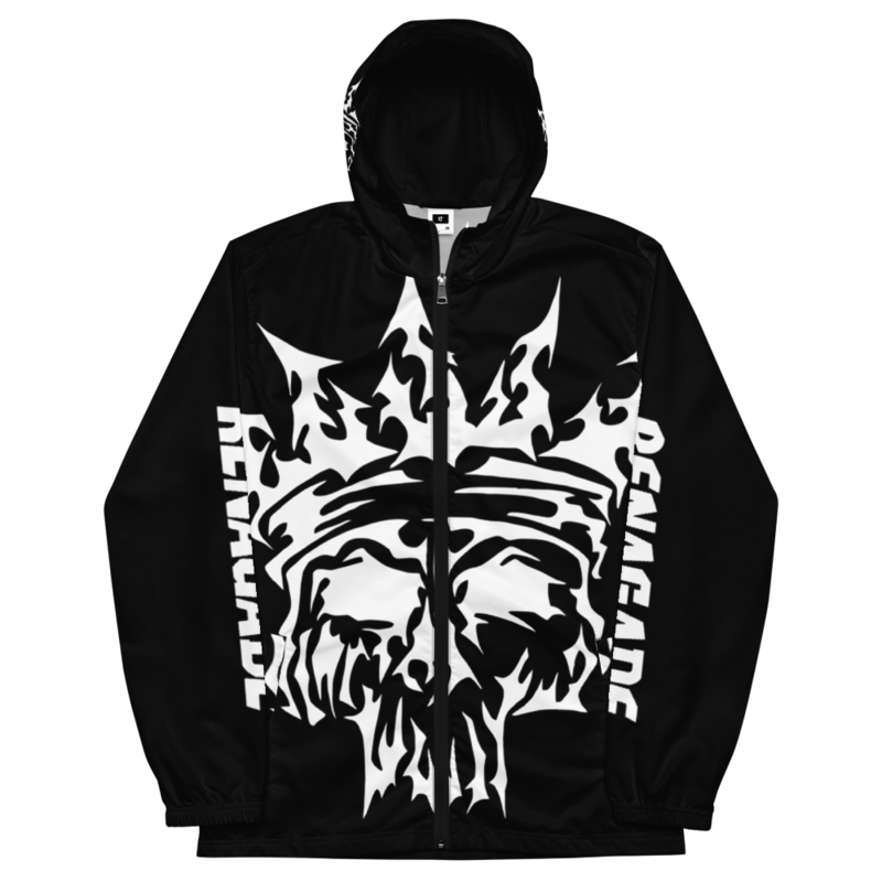 Big Skull Black Windbreaker