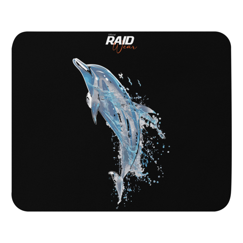 RAID Wear Dolphin Mouse Mat – 8.7"x7.1", White