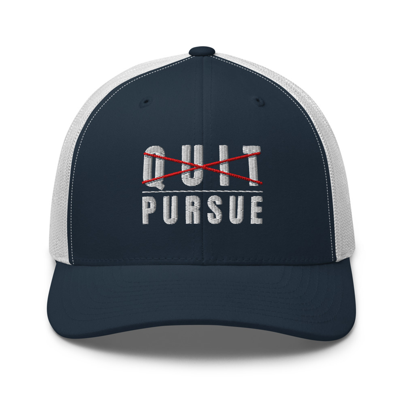 Mesh Quit/Pursue Trucker Hat