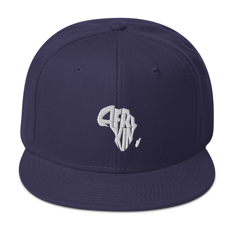 AfriKin White Snapback Hat