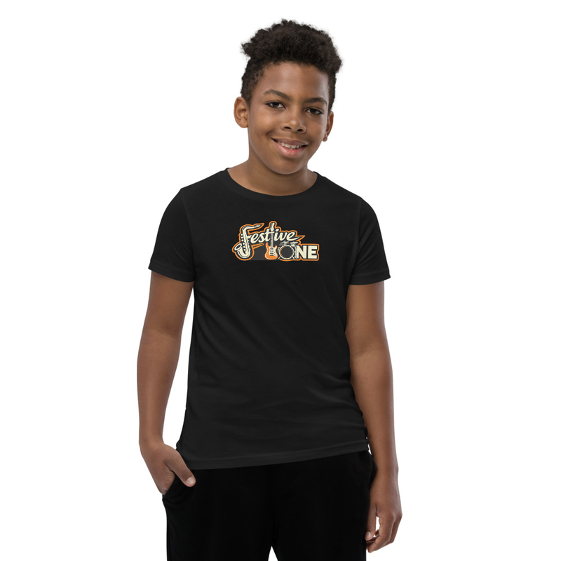 Youth Festive One Logo Short Sleeve T-Shirt (Dark)